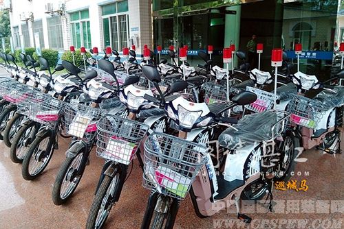 湛江市边防支队为基层配发电动自行车