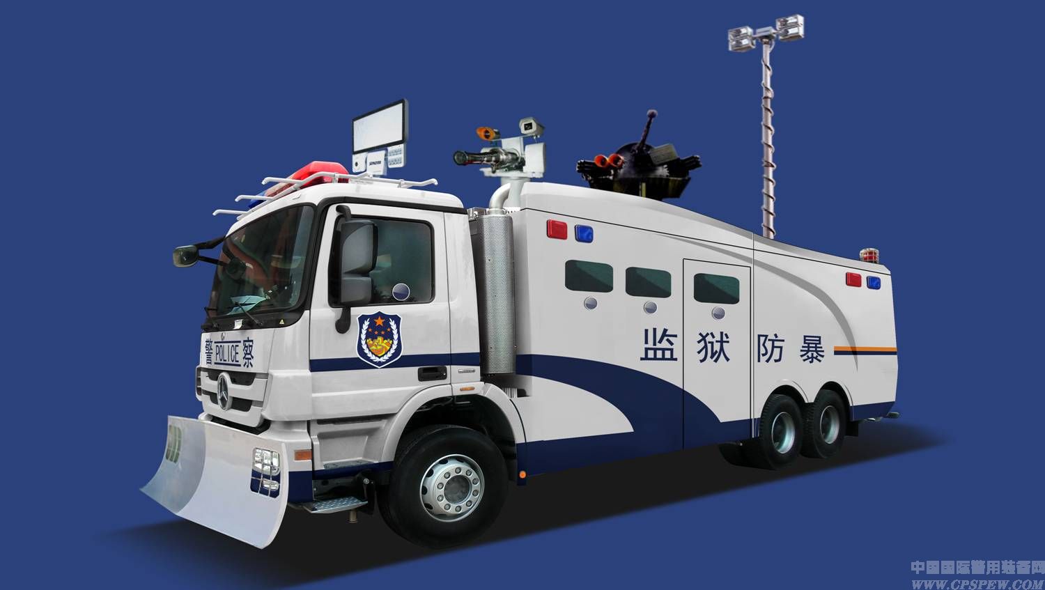 水炮防暴车-作战突击械具-反恐处突-山东天河消防车辆装备有限公司